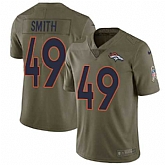 Nike Broncos 49 Dennis Smith Olive Salute To Service Limited Jersey Dzhi,baseball caps,new era cap wholesale,wholesale hats